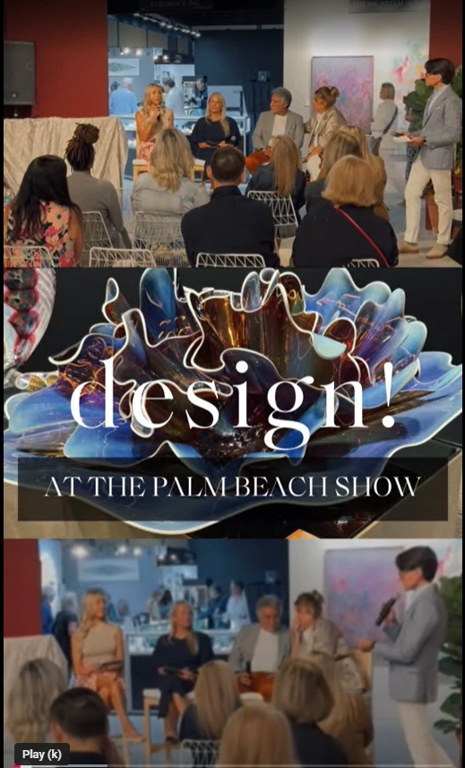 Watch this video of this year at the Palm Beach Show, we had the pleasure of joining an inspiring panel discussion titled Collectors versus Non-Collectors: Designing with Art for Two Different Client Types